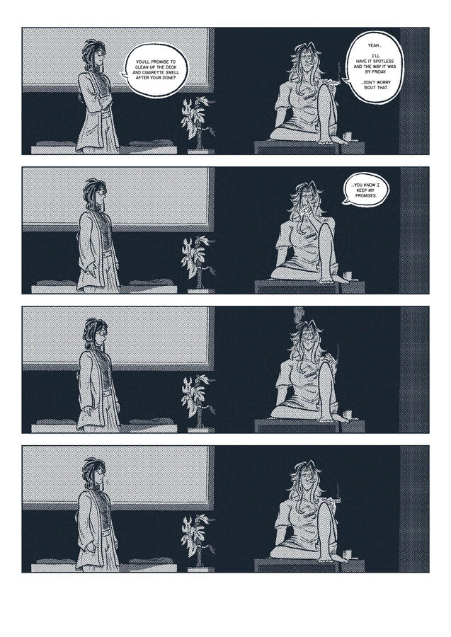 1-Page Comic Test (Procreate, 2024)