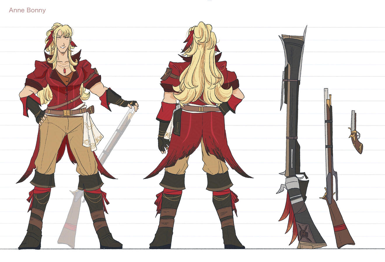 Character Redesign Concept of Fate/Grand Order Character (Procreate, 2026)