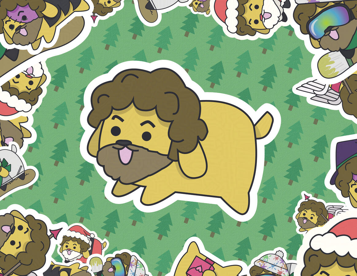 Dog Ross Wallpaper (Adobe Illustrator, 2020)